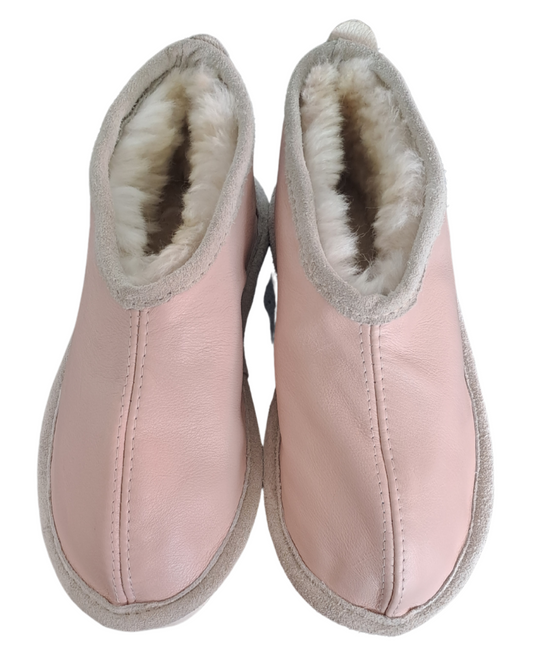 Standard Unisex Leather and Sheepskin Slippers